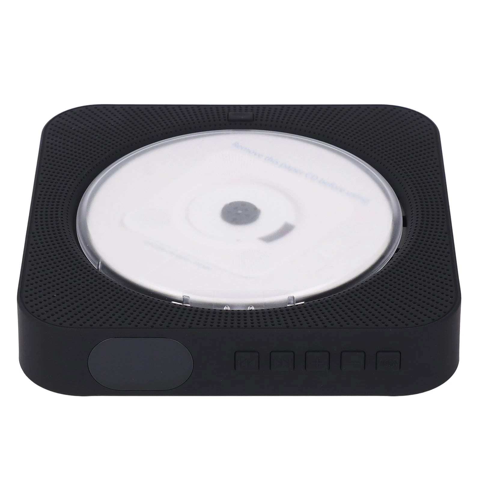 POENVFPO Portable CD Player with Remote Control Protection -Paredes Assembly Product for Students Educational Materials and English Learning (Black)