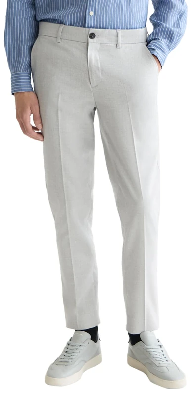 SCOTCH & SODA Men's Mott Chino Casual Pants, Grey Melange 030, 30W x 30L