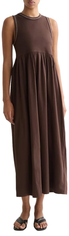 Scotch & Soda Women's Tank midi Dress Casual, Hot Fudge U223, S