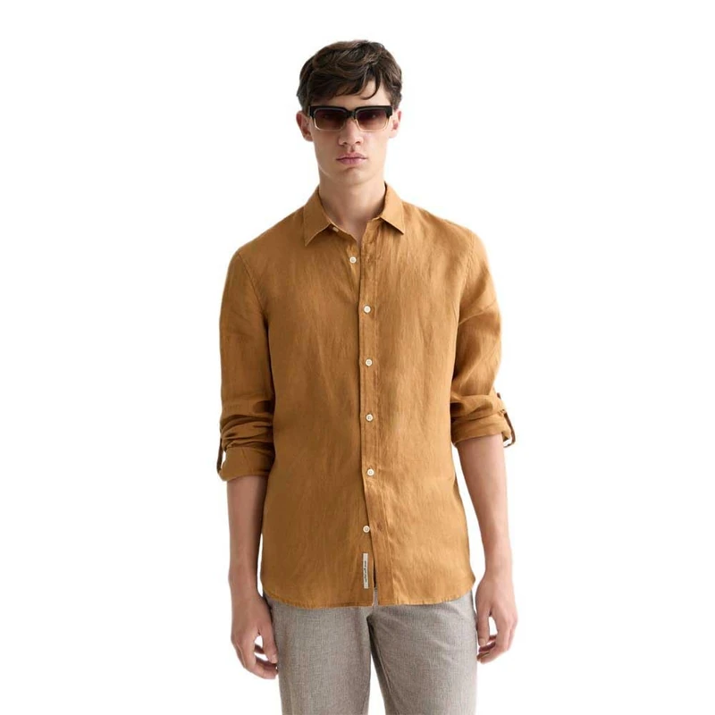 SCOTCH & SODA Men's Regular-Fit Shirt, Cathay Spice 700, S