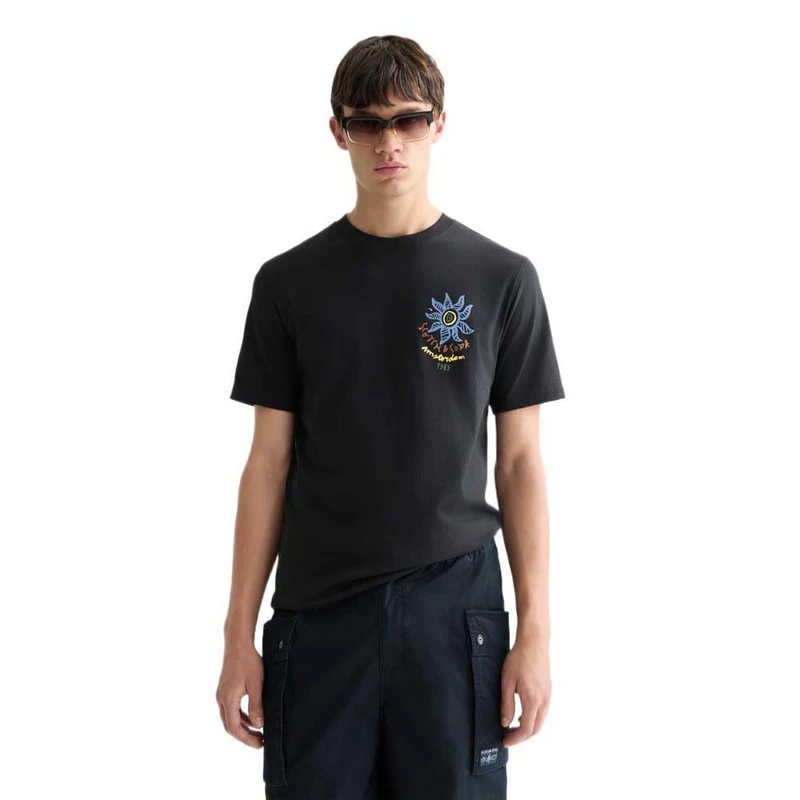 SCOTCH & SODA Men's Front Back Artwork T-Shirt, Meteorite 001, M - Image 1
