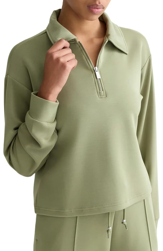 Scotch & Soda Women's Modal Utility Sweatshirt, Garden Green U373, L