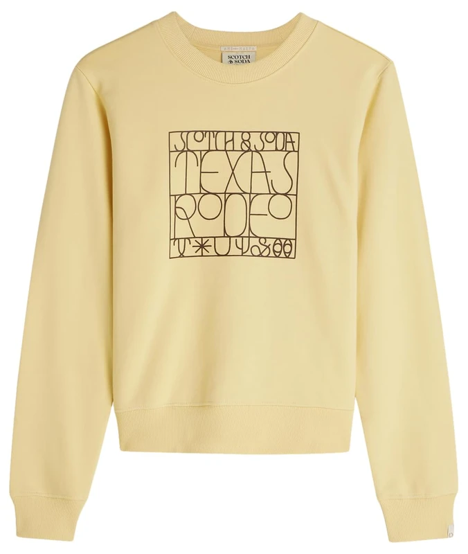 Scotch & Soda Women's Artwork Loose-Fit Sweatshirt, Parsnip U742, S