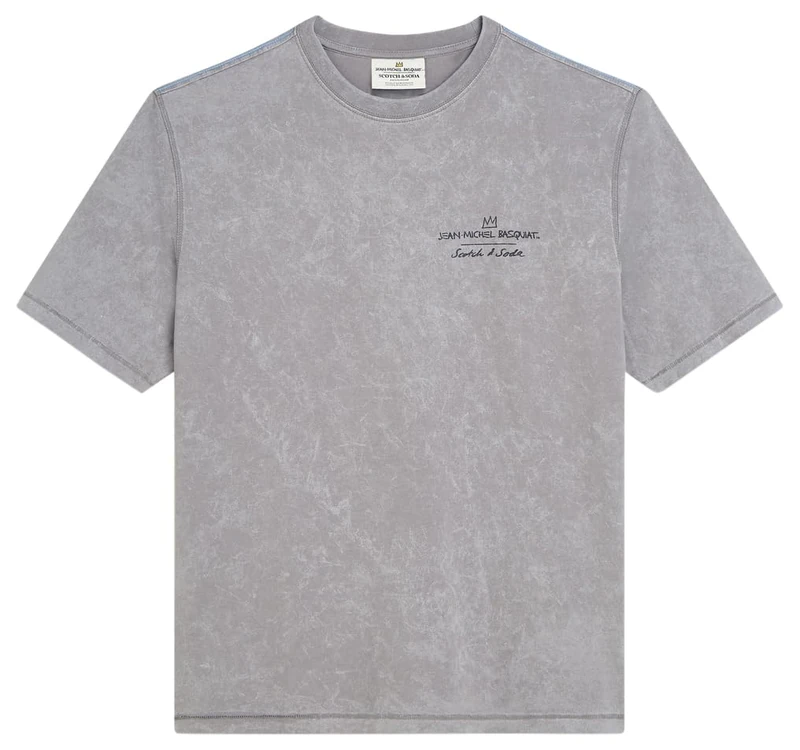 Scotch & Soda Women's Artwork T-Shirt, Steel Grey U089, L