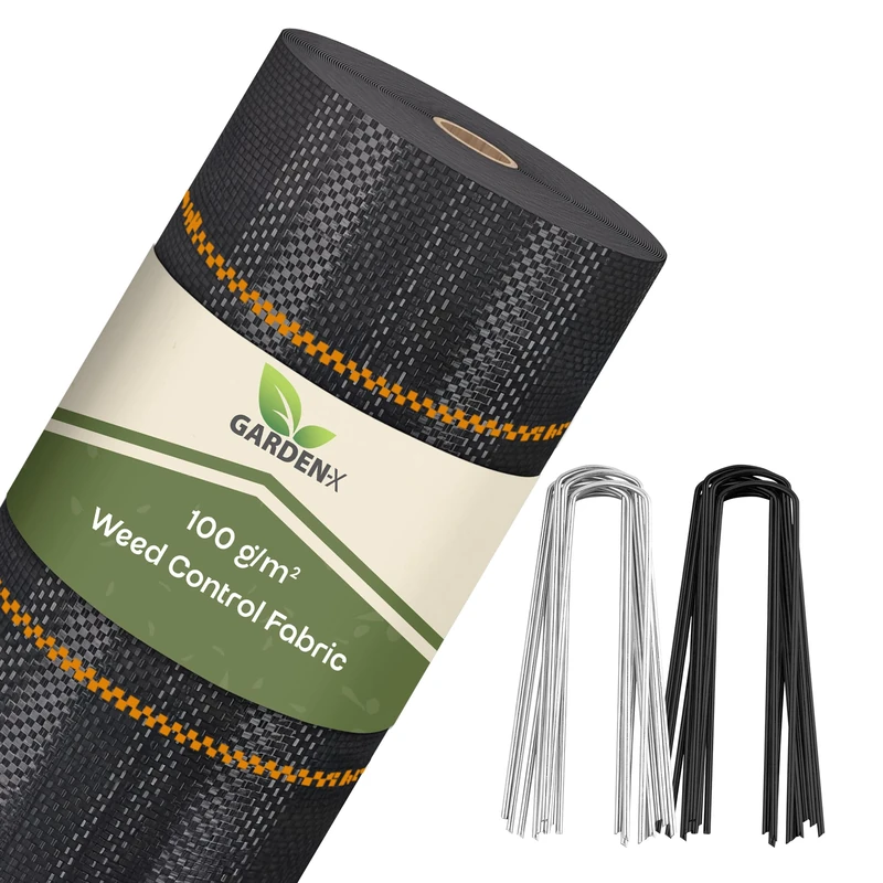 GARDENIX Weed Control Fabric 60 m2 - Black UV-Resistant Film