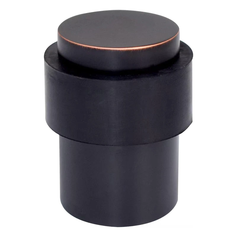 KHTUMEWARE 10 Pack 2 in Floor Door Stopper,Oil Rubbed Bronze Door Stop,Wall Protector Commercial Door Bumper Wedge Decorative Cylindrical Install Door stoppers on The Floor