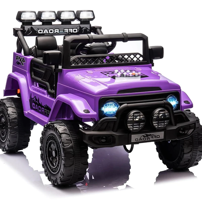 Garvee 12V Electric Car, Electric Vehicle with Remote Control 2.4G, 3 Speed, Music & LED & Horn, Electric Car for Children 3+ Years