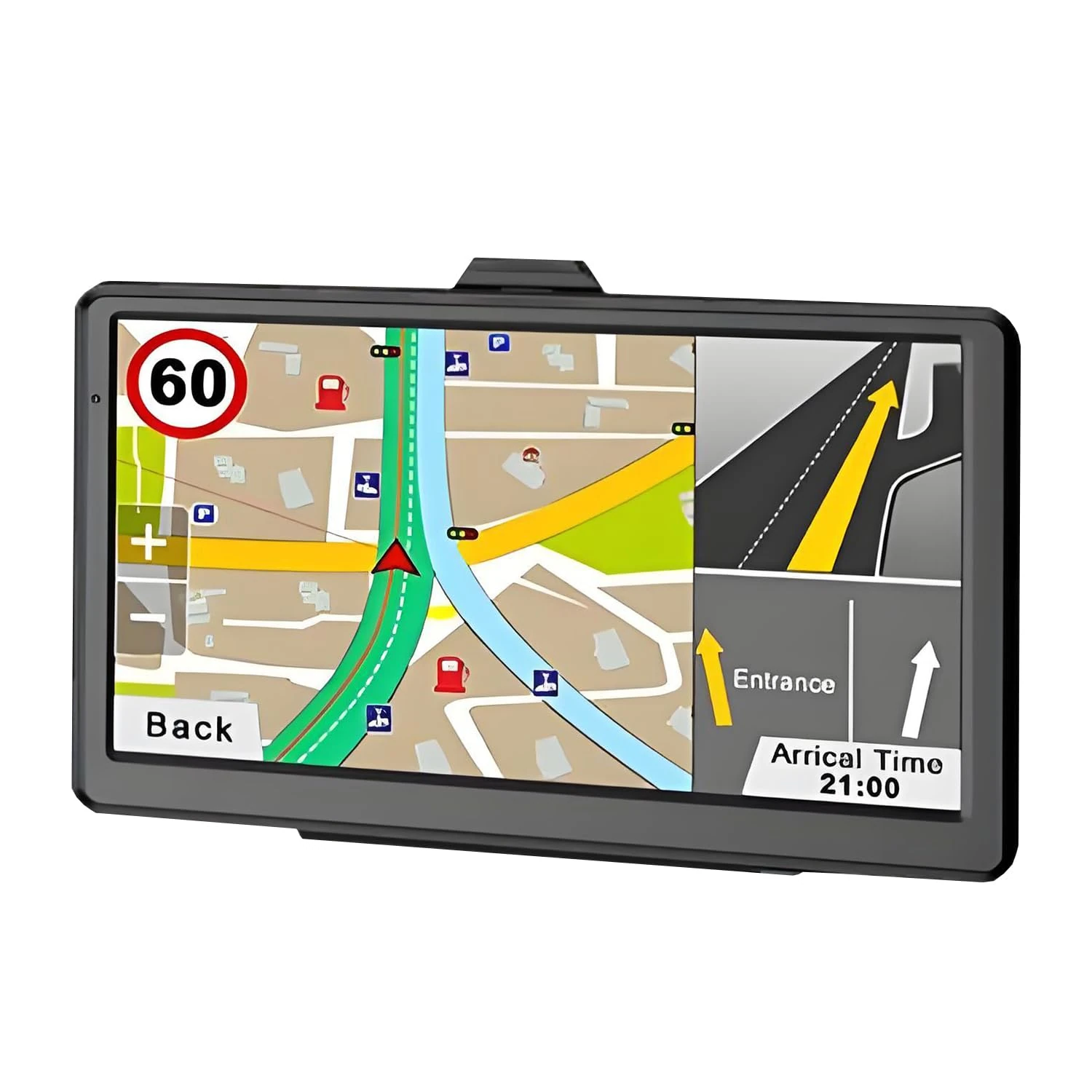 7 Inch Sat Nav UK for Car/Truck, 2025 Free Lifetime Maps, Speed & Low Bridge Warnings, 3D/2D Navigation, 8GB Storage, MP3/MP4 Player, FM Transmitter, Voice Guidance in 30 Languages (X20-4)