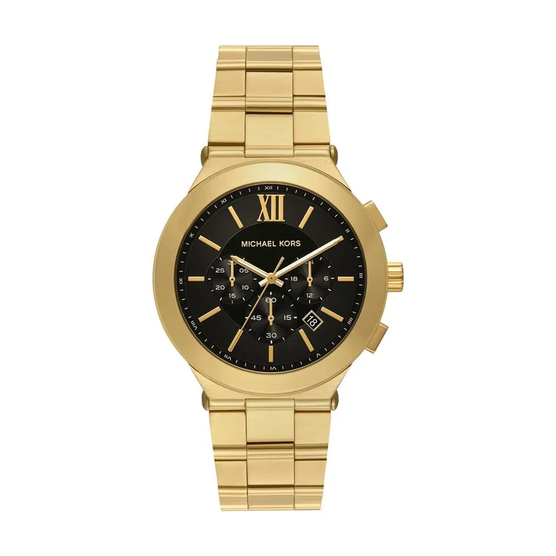 Michael Kors Billie Watch for Men, Quartz Chronograph Movement with Stainless Steel Strap