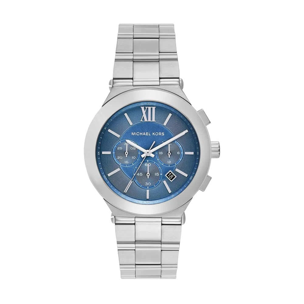 Michael Kors Billie Watch for Men, Quartz Chronograph Movement with Stainless Steel Strap