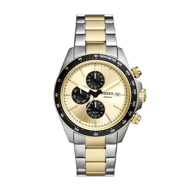 Fossil Autocross Watch for Men, Quartz Multifunction Movement with Stainless Steel or Leather Strap