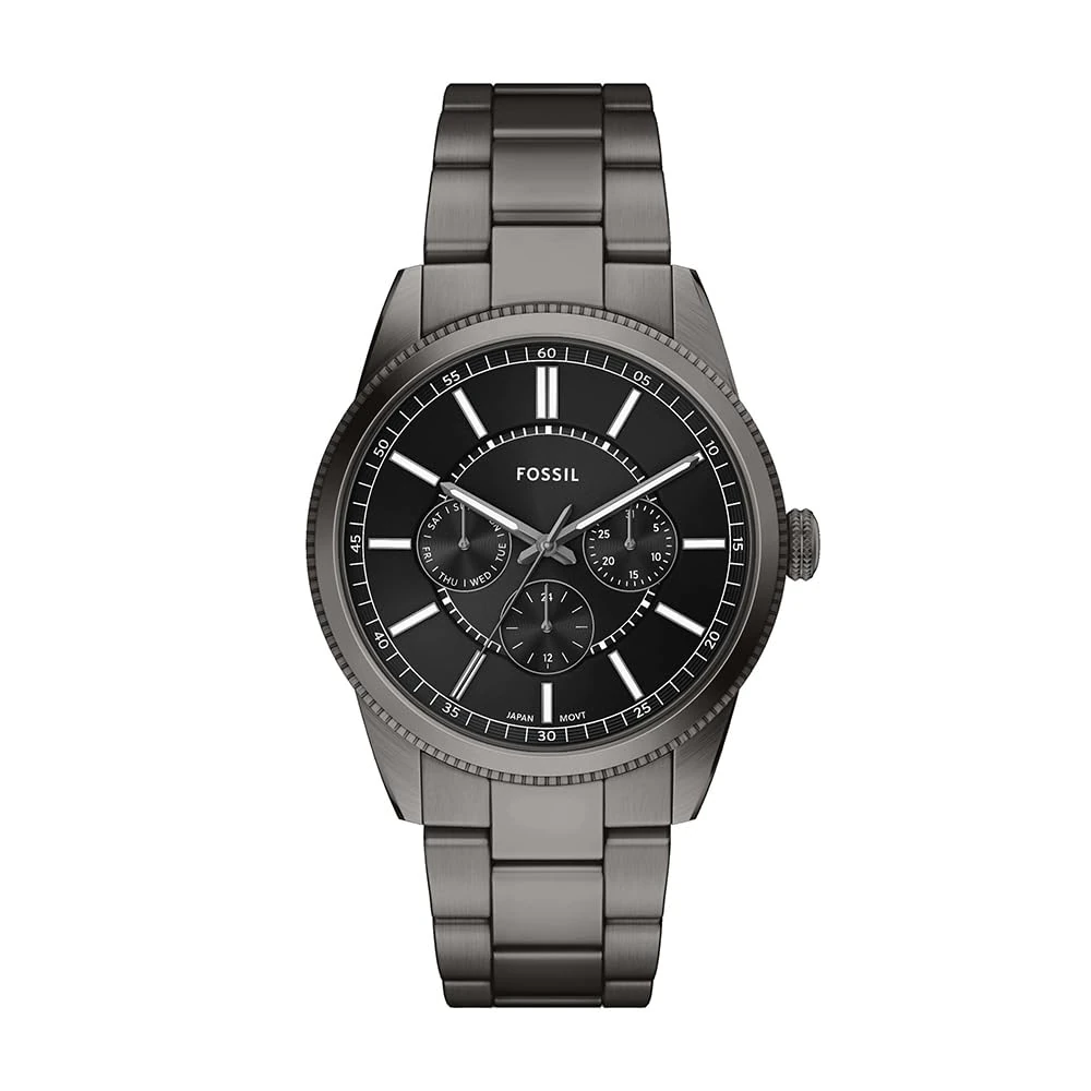 Fossil Pearson Watch for Men, Quartz Multifunction Movement with Stainless Steel or Leather Strap