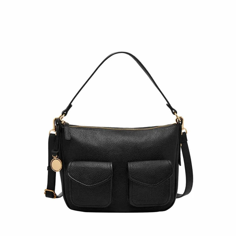 Fossil Women's Jolie Crossbody Bag, Ebony Black, Small