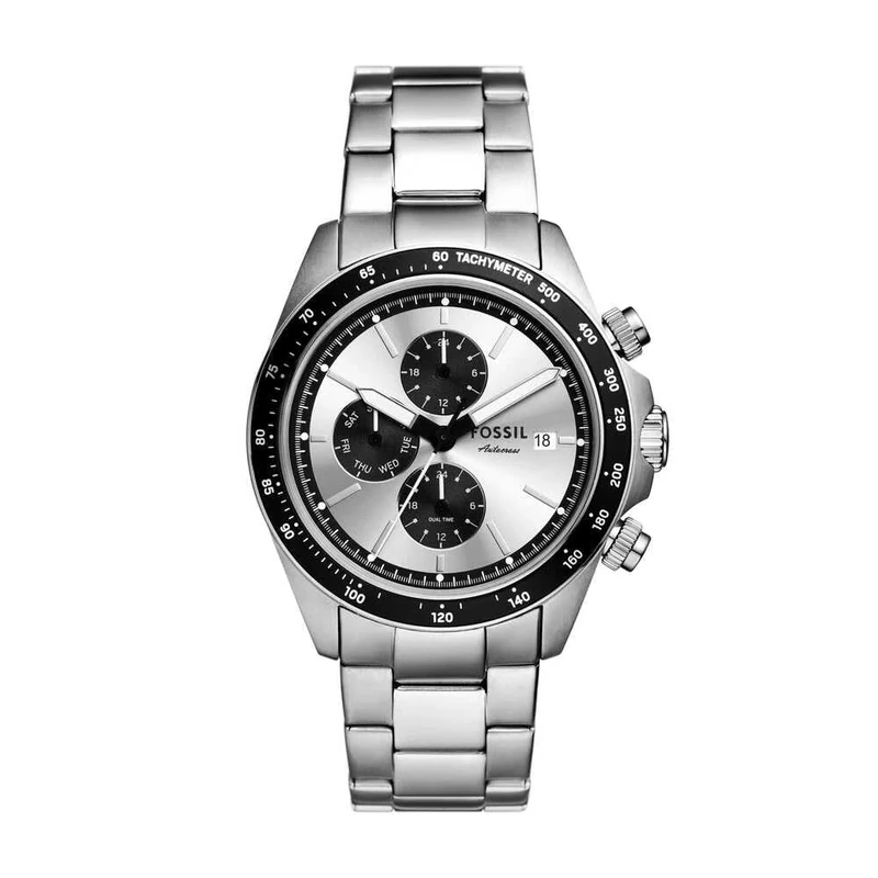 Fossil Autocross Watch for Men, Quartz Multifunction Movement with Stainless Steel or Leather Strap