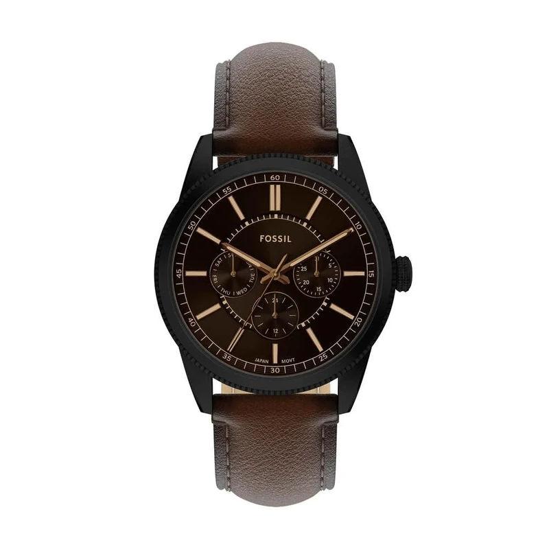 Fossil Pearson Watch for Men, Quartz Multifunction Movement with Stainless Steel or Leather Strap