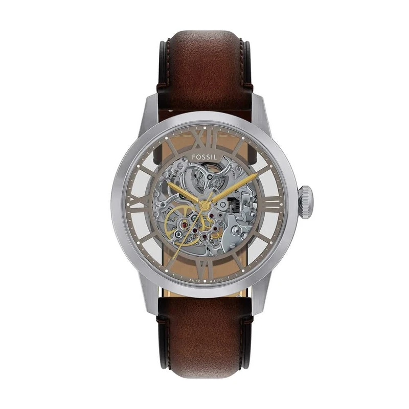 Fossil Townsman Watch for Men, Automatic Three Hand Movement with Stainless Steel or Leather Strap