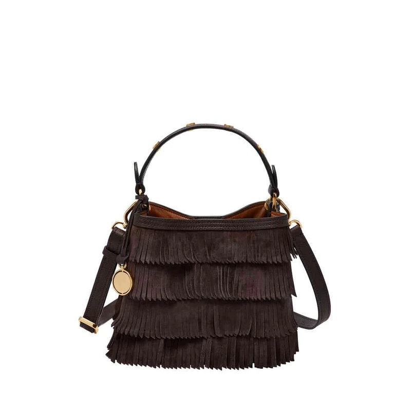 Fossil Women's Jessie Bucket Bag, Brown