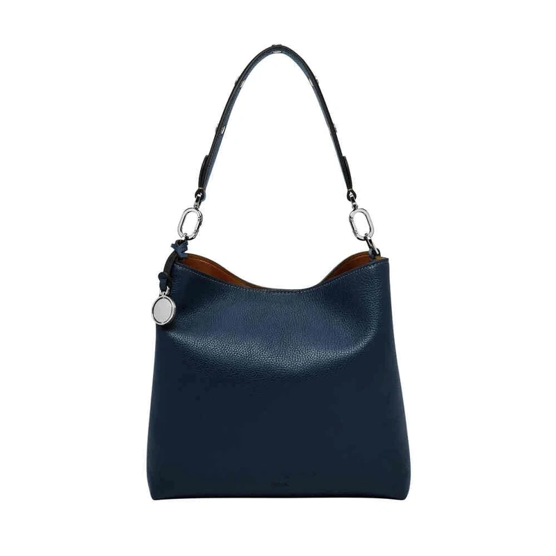 Fossil Women's Jessie Bucket Bag, Blue, Small