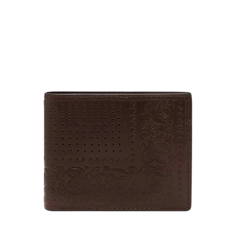 Fossil Derrick Men's Brown Leather Wallet, ML4728443