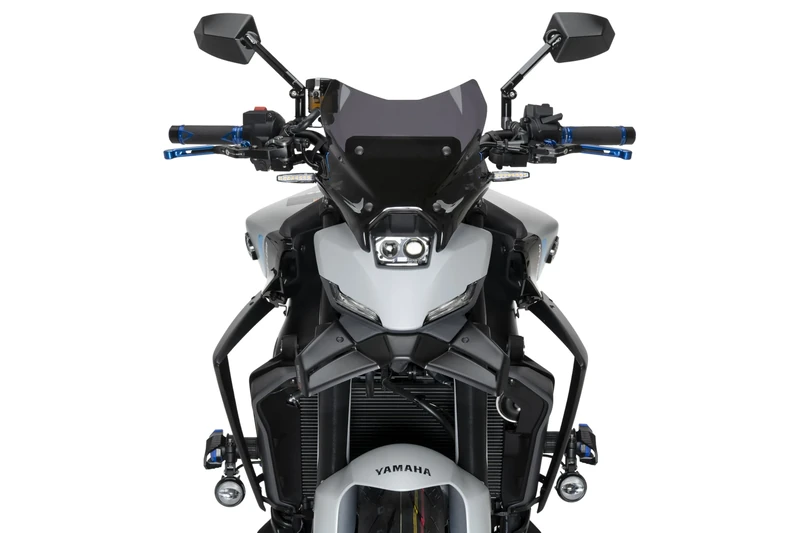 Puig 22080J Naked Side Winglets; advanced aerodynamics; made of durable ABS; easy installation without modifying the bike; TÜV approval and ABE license included, Matte Black