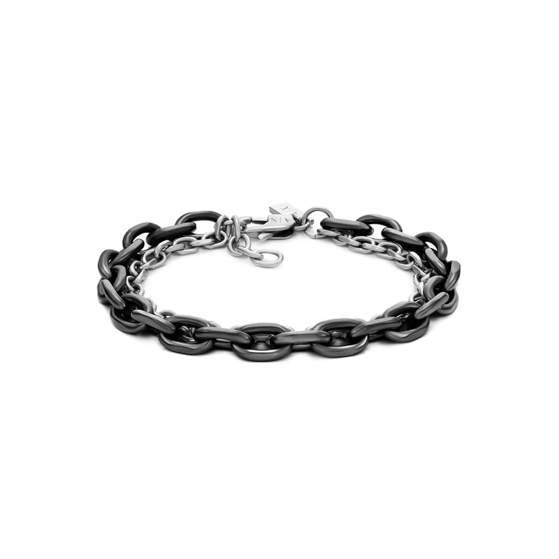 Armani Exchange Men's Semi precious or Stainless Steel bracelet with lobster clasp closure