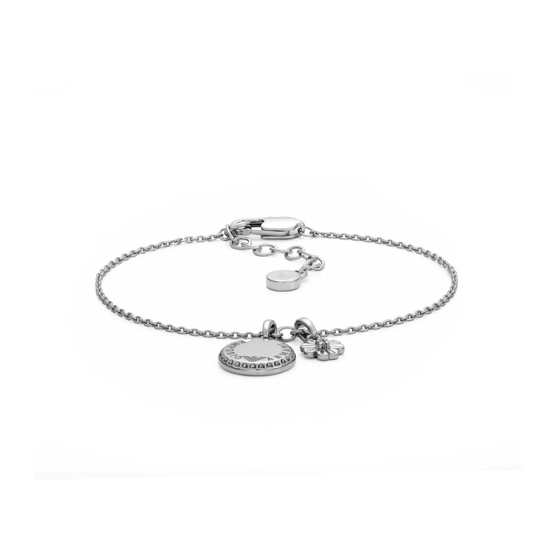 Emporio Armani Women's Silver-Tone Stainless Steel Bracelet, EGS3276040
