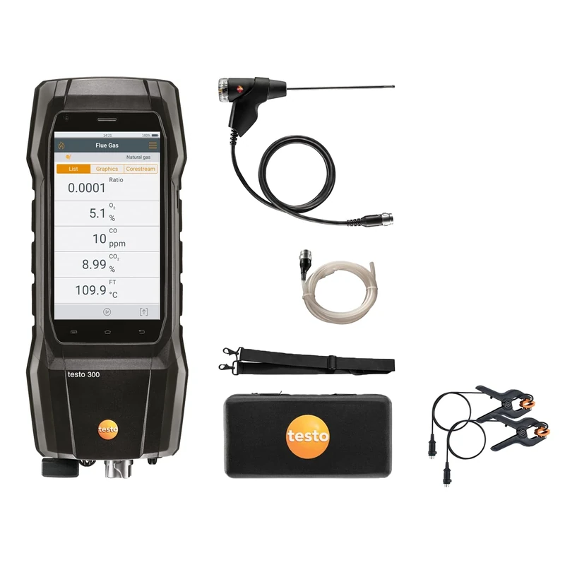 testo 300+ Flue Gas Analyser Advanced Kit
