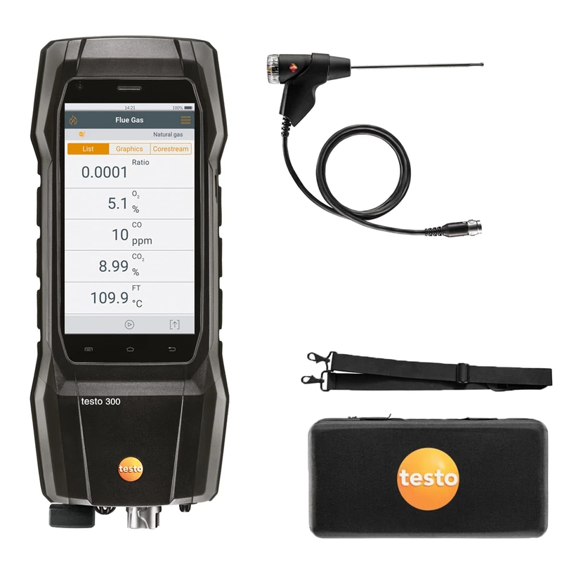 testo 300+ Flue Gas Analyser Standard Kit
