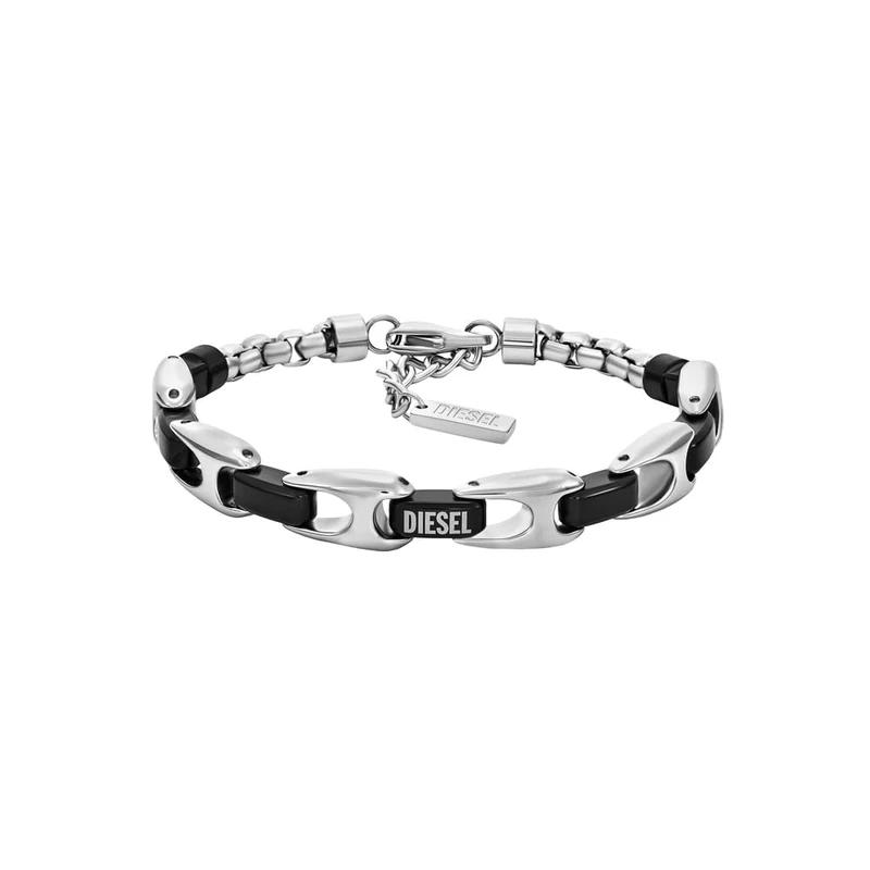 Diesel Men's 2 tone Stainless steel with lobster clasp closure bracelet