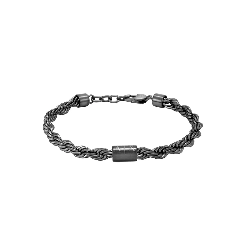 Armani Exchange Men's Semi precious or Stainless Steel bracelet with lobster clasp closure