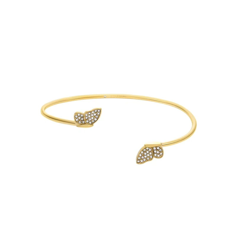 Fossil Women's Stainless Steel with open Cuff bangle bracelet