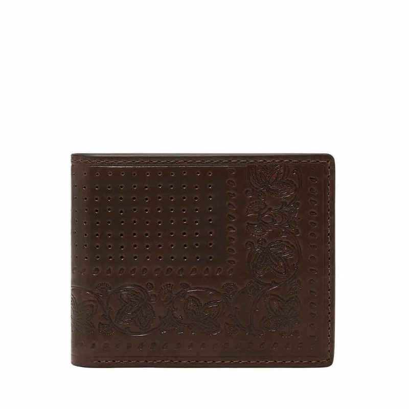 Fossil Derrick Men's Brown Leather Wallet, ML4729443