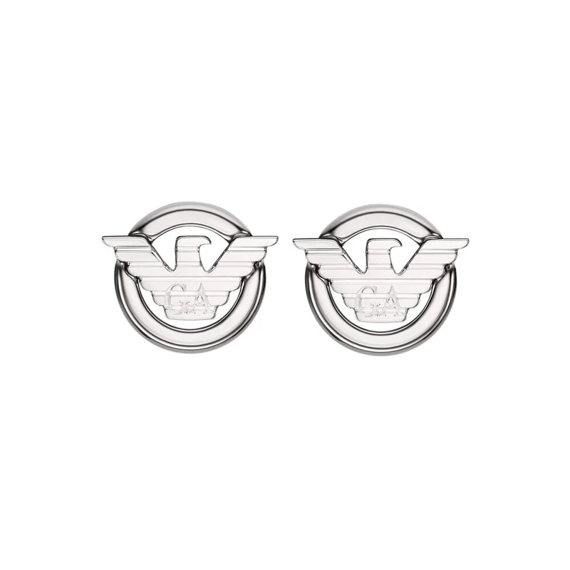Emporio Armani Men's Stainless Steel Stud Closure Earrings