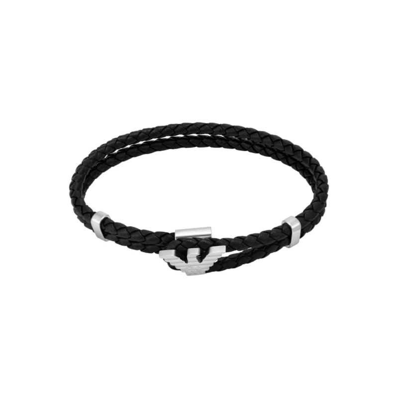 Emporio Armani Men's Stainless steel or Leather with Toggle closure bracelet