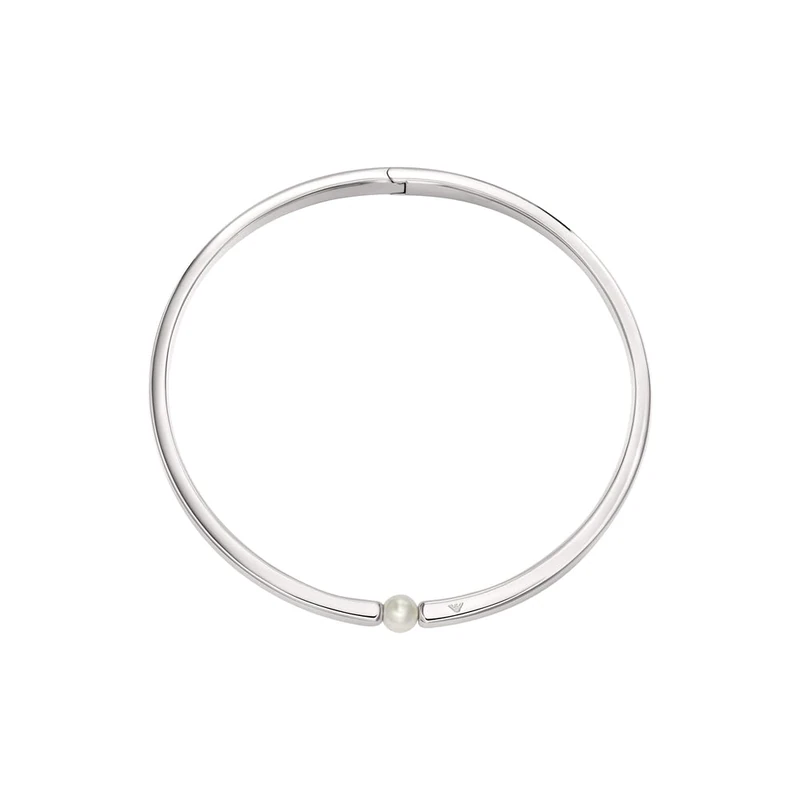 Emporio Armani Women's Silver-Tone Stainless Steel Necklace, EGS3255040