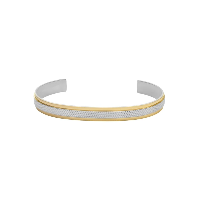 FOSSIL Men's Stainless Steel with Open bangle bracelet