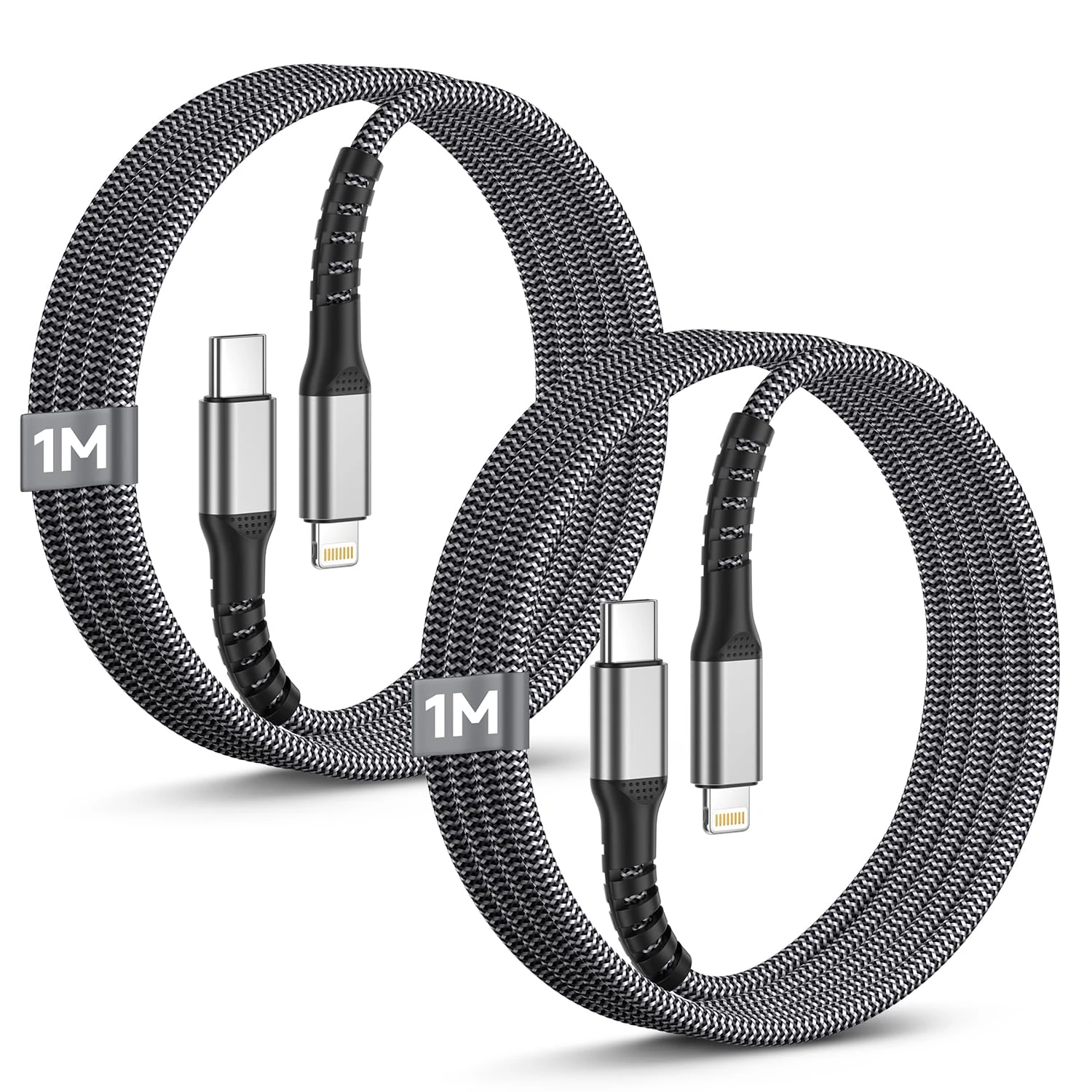 USB C to Lightning Cable 1M 2Pack, iPhone Charger Cable MFi Certified Lightning cable for iPhone Fast Charger cable Apple Wire Lead Cord Compatible with iphone 14 13 12 11 X 8 7 6 SE Pro Max Plus iPad