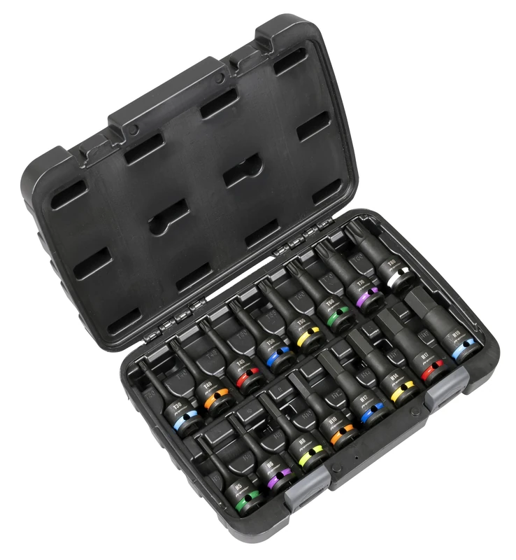 Sealey Premier Hex & TRX-Star* Impact Socket Bit Set 1/2" Sq Drive 16pc – AK56005