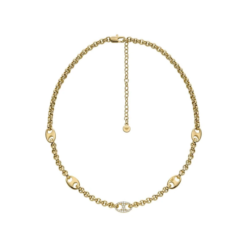 Emporio Armani Women's Gold Tone Brass Necklace