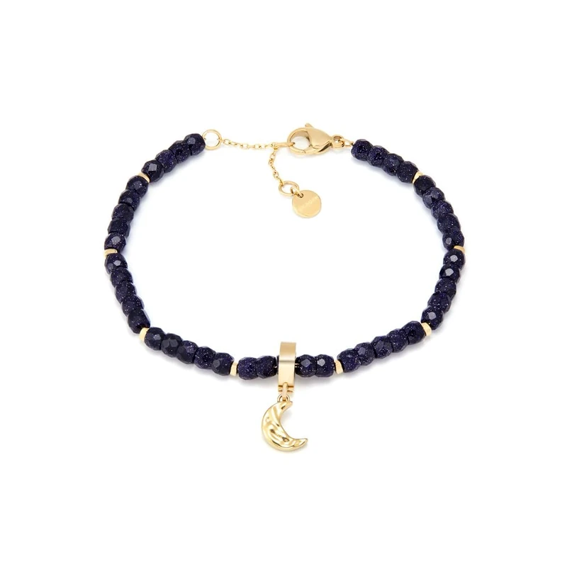 Skagen Men's Stainless Steel, leather or Beaded with Lobster clasp closure bracelet, Old Gold