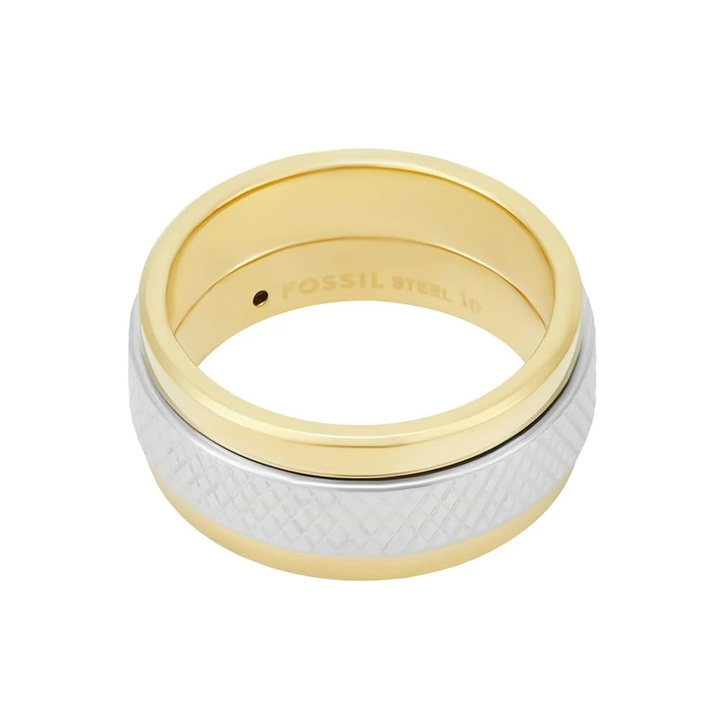 FOSSIL Men's Stainless Steel Band Rings