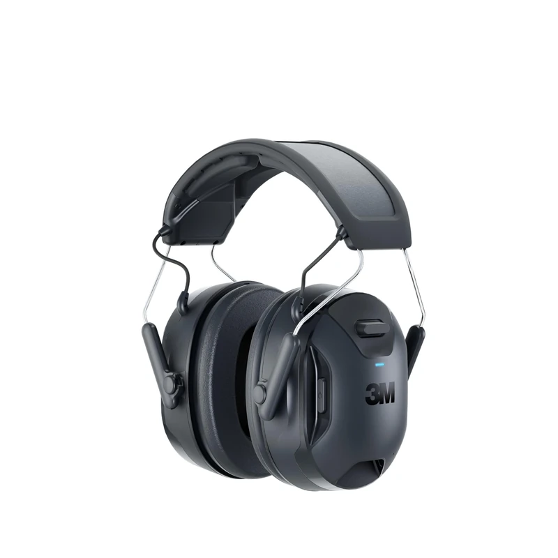 3M WorkTunes Connect & Solar Wireless Hearing Protector with Bluetooth Technology 90573E-1