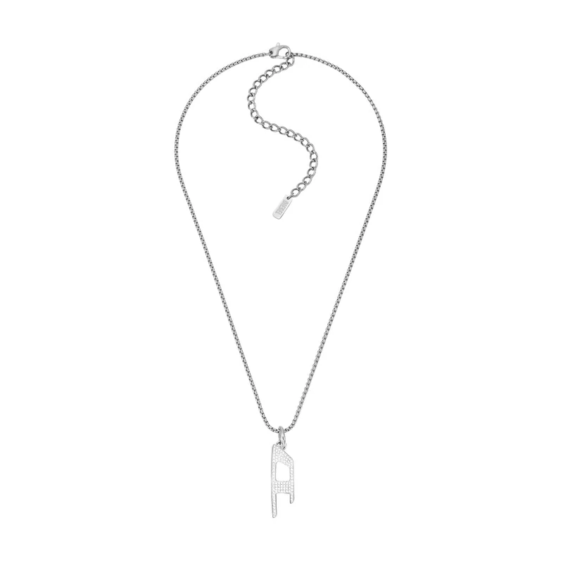 Diesel Men's Stainless Steel with lobster clasp closure Pendant necklace