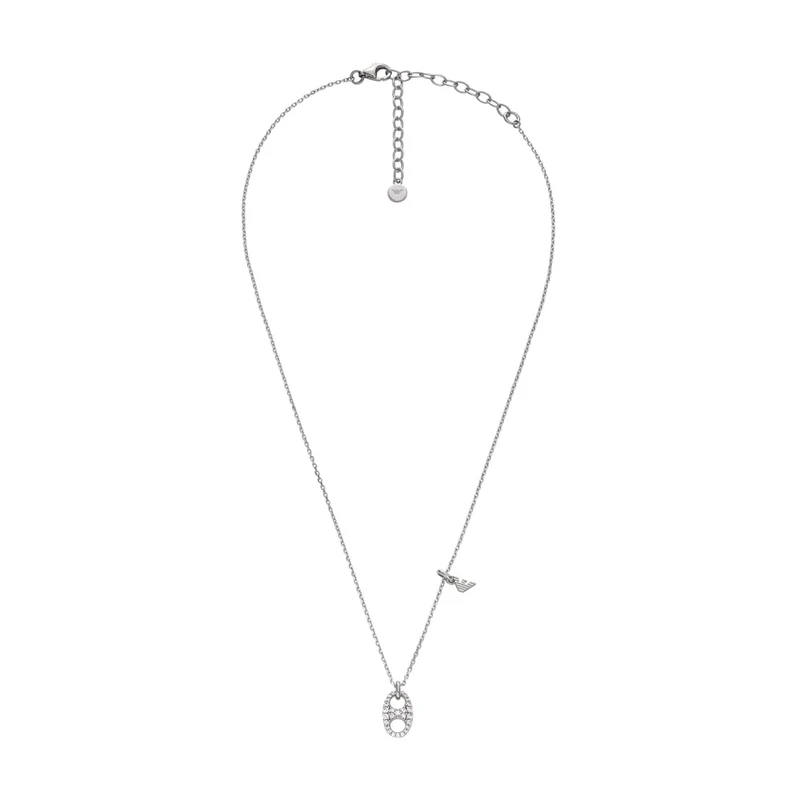 Emporio Armani Women's Sterling Silver lobster clasp closure necklace