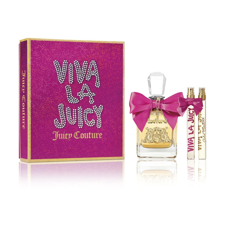 Juicy Couture - Viva la Juicy Perfume Eau de Parfum 3-Piece Set, Sweet Fragrance with Vanilla, Jasmine, Caramel, Irresistible Women's Perfume, Long-Lasting Eau de Parfum For Women for Day & Night