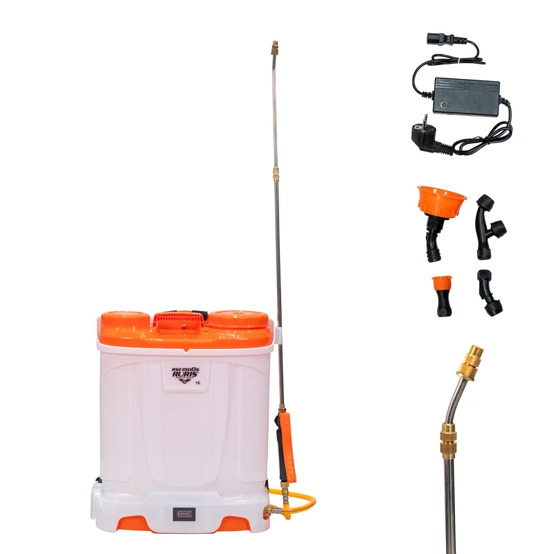 RURIS CSR 1900S Electric Sprayer – 18L Tank, 12V 8Ah Battery, Metal Telescopic Lance, Pressure 6 Bars, Automatic Mixing Function, Multiple Accessories