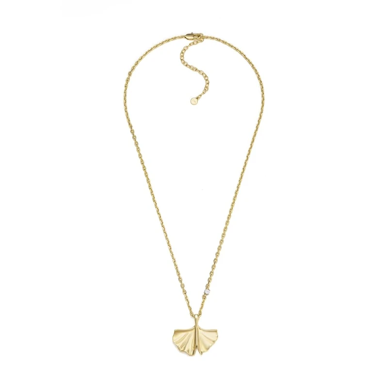 Emporio Armani Women's gold tone lobster clasp closure brass necklace