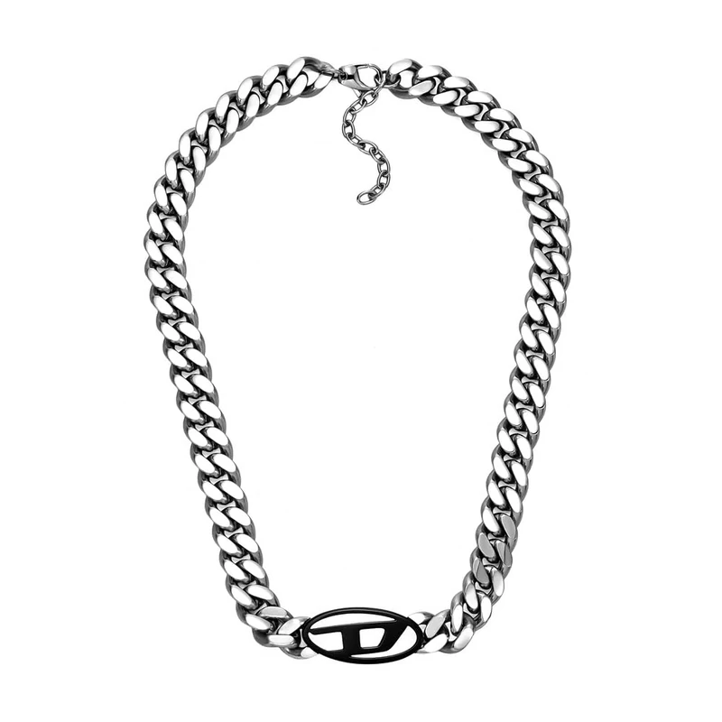 Diesel Men's 2 tone Stainless Steel with lobster clasp closure Chain necklace