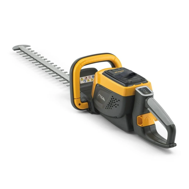 STIGA HT 500e Kit Cordless Hedge Trimmer – 48V 2Ah Battery & Charger Included, 58cm Dual-Action Blade, 180° Rotating Handle, Tip Protection, 50 Min Runtime