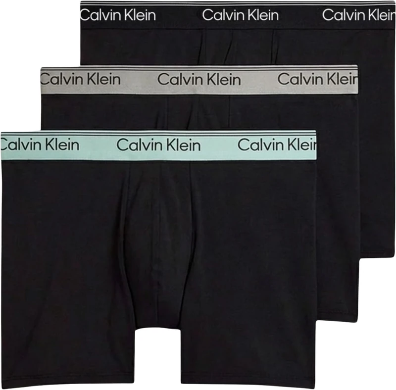 Calvin Klein Men BOXER BRIEF 3PK BLACK (Black Bodies w/Black/Light Cast/Fe) XL